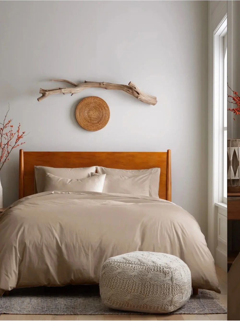 Quince Organic Cotton Duvet Cover Tan  Full/Queen NWOT